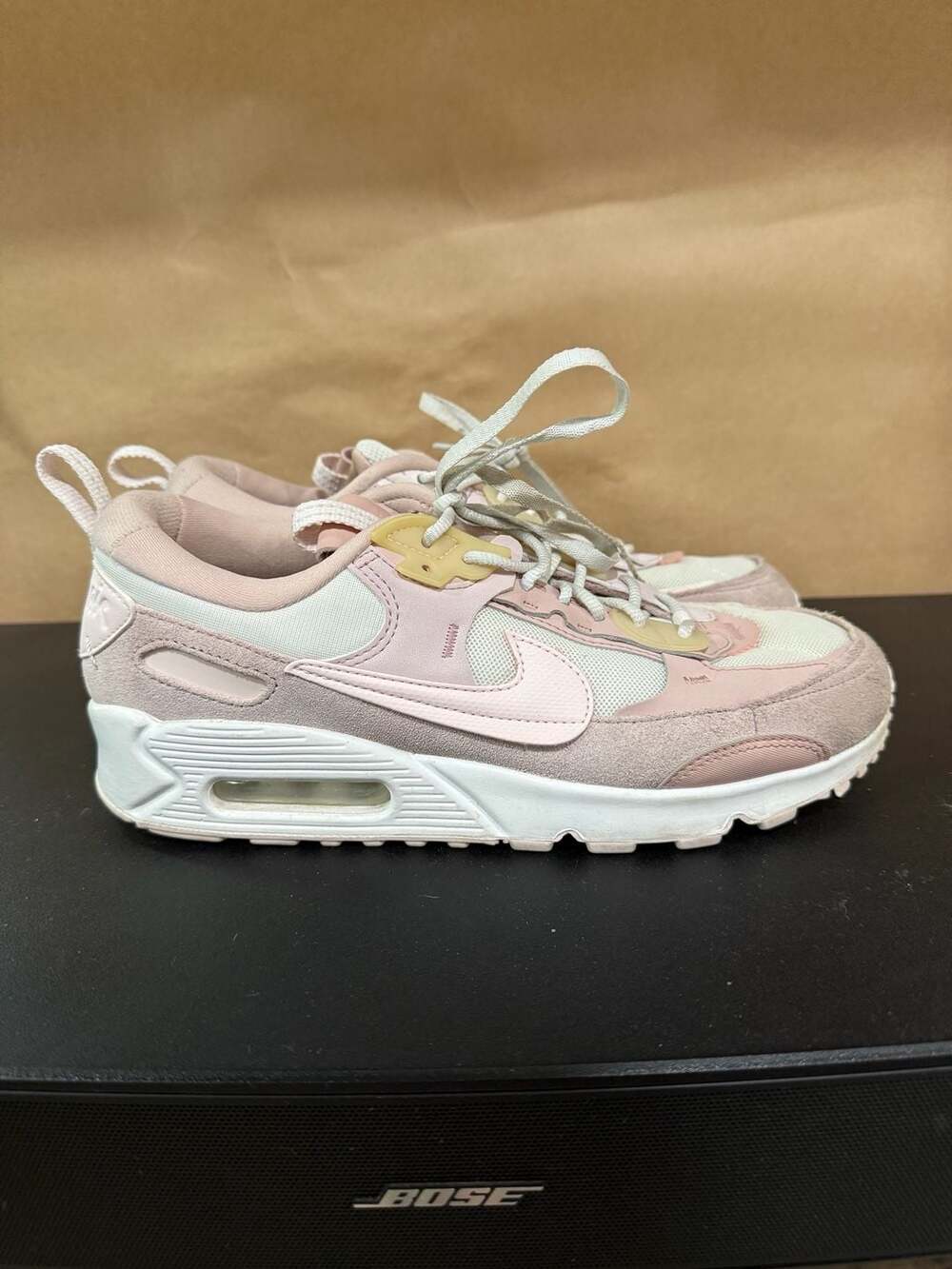 Nike Air Max 90 Futura Size 9.5 Barley Rose Pink Casual Sneakers
